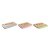 DKD Home Decor Ostbricka Bambu Rostfritt stål 33, 5 x 24 2 cm (3 antal) Blå