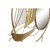 DKD Home Decor Prydnadsfigur Speglar Gyllene Metall Medelhavs (53 x 9 67 cm)