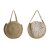 Damväska DKD Home Decor Svart Beige Naturell 36 x 12 x 36 cm (2 antal)