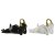 Home ESPRIT Prydnadsfigur (2 antal) Svart Plast