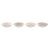 Home ESPRIT Tallriksset Home ESPRIT Brun beige Porslin 20 x 20 x 4 cm