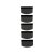 KSIX Sminkapplikator Skärmskydd Mobiltelefon Svart (5 pcs) Plast