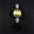 Skolryggsäck 3D Batman Gul (9 x 30 x 30 cm)