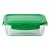 Lunchlåda Benetton Rainbow Grön polypropen Borosilikatglas (840 ml)