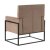 Sessel 74 x 67 x 87,5 cm synthetische Stoffe Metall Taupe