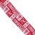Bordslöpare Jul Vit Röd Polyester 180 x 33 cm