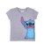 Barn T-shirt med kortärm Stitch Grå
