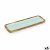 Gift Decor Bordsdekoration Vit Brun Grön Polyester Harts Mangoträ 45 x 15 cm 15, 2 2, 54 45, 7 Löv av en växt (6 anta