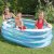 Intex Uppblåsbar plaskpool för barn Intex Oval Blå Vit 230 L 163 x 46 x 107 cm (6 antal)