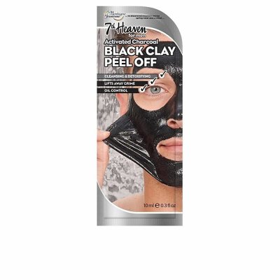 Exfolierande ansiktsmask 7th Heaven For Men Black Clay Lera 10 ml (10 ml)
