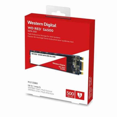 Western Digital Hårddisk röd SA500 500 GB SSD Röd