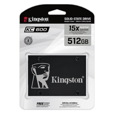 Hårddisk Kingston KC600 2.5" SSD 1 TB SSD