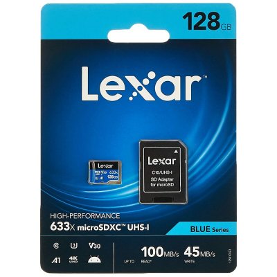 Lexar USB-minne 633x Blå Svart 128 GB
