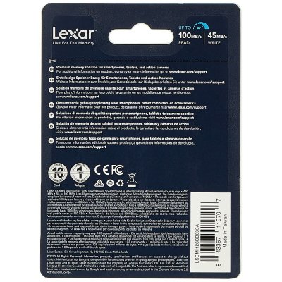Lexar USB-minne 633x Blå Svart 128 GB