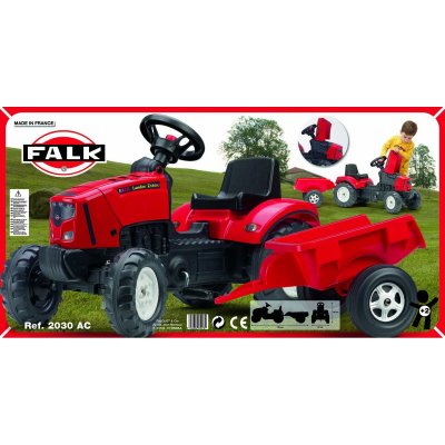 Falk Pedaltraktor Lander Z160X Röd plast