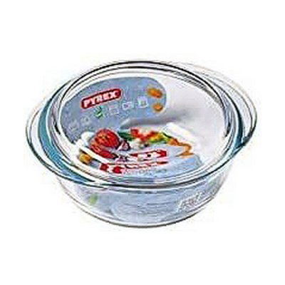 Pyrex Kastrull med lock 1, 4 L 18 x 9 21 cm Vit Transparent Glas