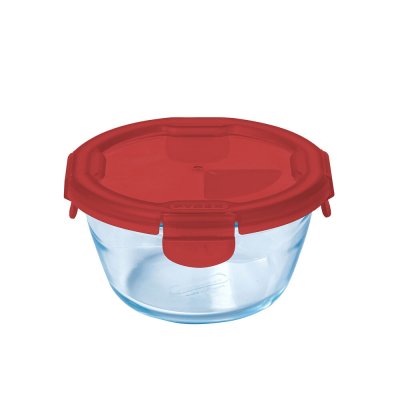 Lunchbox Pyrex Cook & Go Kristal Rood (0,6 L)