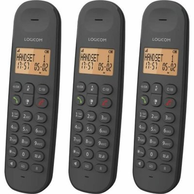 Logicom Trådlös Telefon ILOA 350 TRIO Svart plast