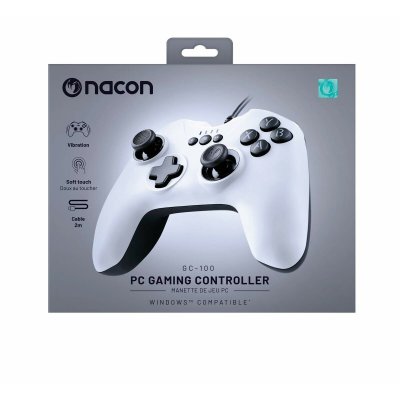 Nacon Konsol-joystick för TV-spel PCGC-100WHITE Vit Gummi