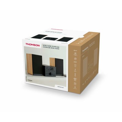 Thomson Mini Hifi svart trä