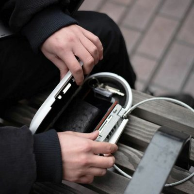 Master Lock Bärbart kassaskåp med säkerhetskabel 5900EURDWHT Vit ABS 700 ml 6 x 12, 9 24 cm