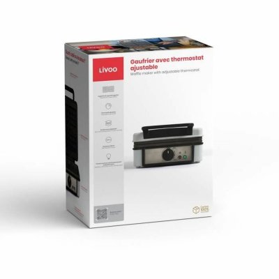 Livoo Våffeljärn DOP206 1200 W rostfritt stål
