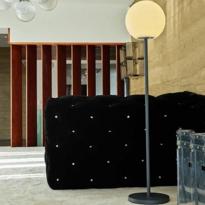 Lumisky Golvlampa H150 Grå Vit Metall