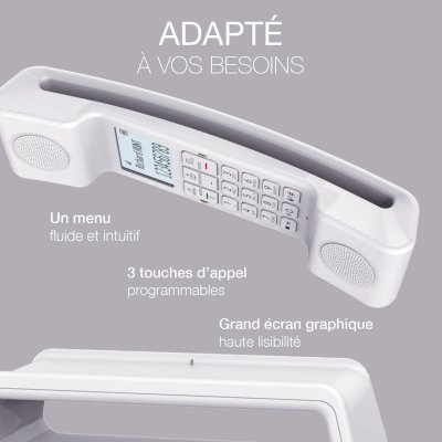 Alcatel Trådlös Telefon ATL1428162 Vit plast