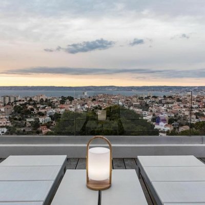 Lumisky Bordslampa Vit trä