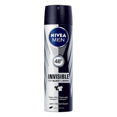 Spray Deodorant Men Black & White Invisible Nivea Men Black White Invisible (200 ml) 200 ml