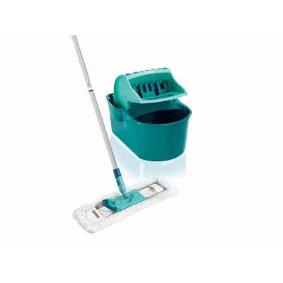 Leifheit Mop with Bucket Blå Plast Sammansatt 8 L turkos Rostfritt stål