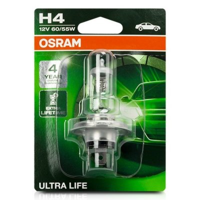 Glödlampa för bil Osram 64193ULT H4 12V 60/55W