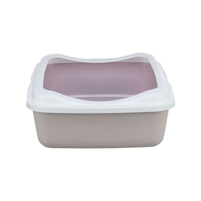 Trixie Kattlåda Classic Vit Lila Plast 37 × 15 48 cm