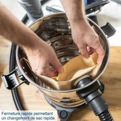 Scheppach Våt- och torrdammsugare 1200 W 20 kPa 25 L rostfritt stål