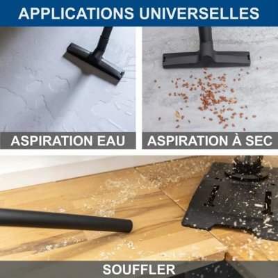 Scheppach Våt- och torrdammsugare 1200 W 20 kPa 25 L rostfritt stål