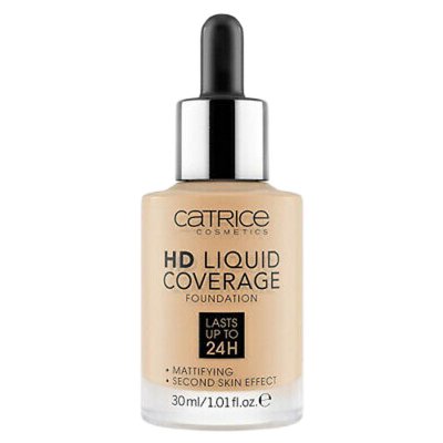 Flytande makeupbas Catrice HD Liquid Coverage Nº 032 Nude beige Nº 032-Nude Beige 30 ml