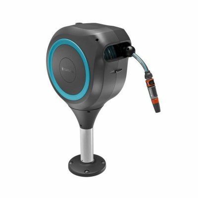 Gardena Slangvinda RollUp Ø 13 mm Trä Automatisk Golv 20 m Mörkgrön
