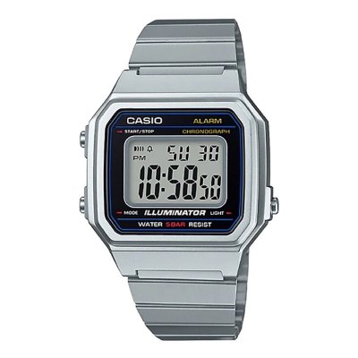 Casio Unisexklocka B650WD-1AEF Svart Silvrig (Ø 41 mm) Rostfritt stål