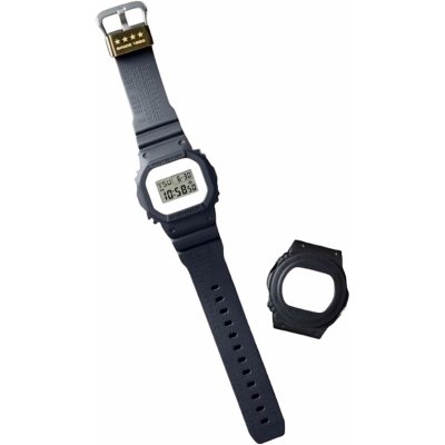 Casio G-Shock Unisexklocka THE ORIGIN - REMASTER svart SERIE 40TH ANNIVERSARY BY ERIC HAZE (2 BEZELS) Glas