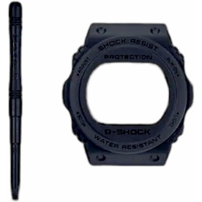 Casio G-Shock Unisexklocka THE ORIGIN - REMASTER svart SERIE 40TH ANNIVERSARY BY ERIC HAZE (2 BEZELS) Glas