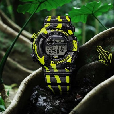 Casio G-Shock Herrklocka FROGMAN POISON DART FROG EDT. (Ø 50 mm) Grön Glas