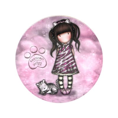 Gorjuss Kopp med assiett Ruby wild Grå Keramik Underlägg Koppar