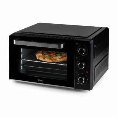 DOMO Elektrisk Mini-ugn 1500 W 28 L svart