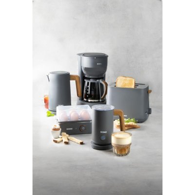 DOMO Kaffebryggare DO754K Grå 900 W 10 Csészék 1, 25 L rostfritt stål