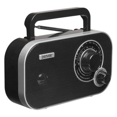 Denver Electronics Radiotransistor TR-51 svart AM/FM-tuner Svart