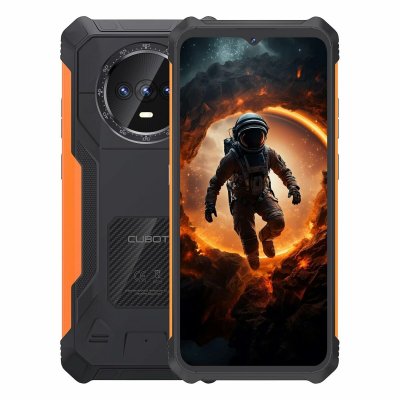 Cubot Smartphone King Kong ES 6, 5" UNISOC T606 6 GB RAM 128 svart, orange svart