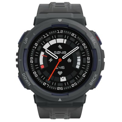Amazfit Smartklocka Active Edge Svart Grå 1, 75" 46 mm Plast