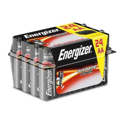 Alkaliska Batterier Energizer AA LR6 (24 uds) Svart