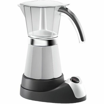 DeLonghi Italiensk Kaffepanna EMKM6B Alicia Plus Vit