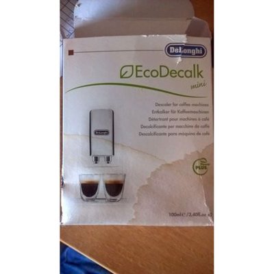 DeLonghi Avkalkare EcoDecalk 2x100ml 2 x 100 ml Avkalkning till Kaffebryggare Vit Plast